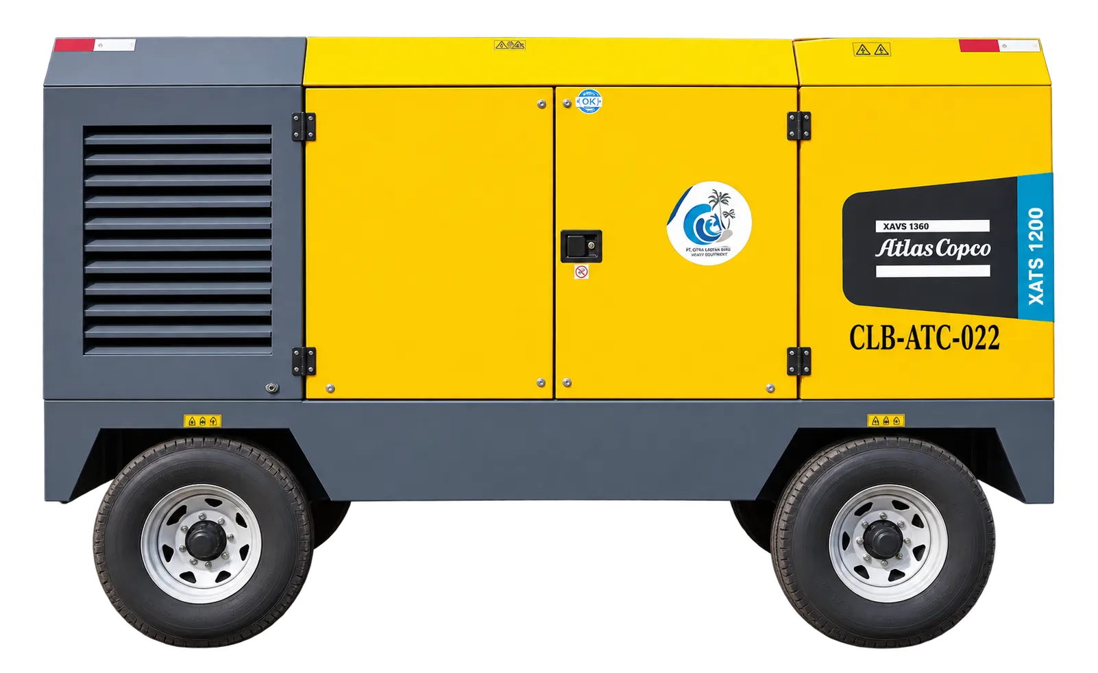 Atlas Copco Air Compressor 1.200 cfm, 10 bar — sewa dan jual alat berat Batam