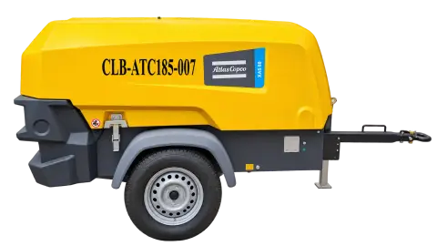 Atlas Copco Air Compressor 185 cfm, 7 bar — sewa dan jual alat berat Batam (1/3)