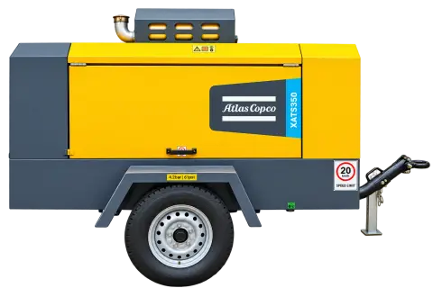 Atlas Copco Air Compressor 350 cfm, 10,3 bar — sewa dan jual alat berat Batam (1/5)
