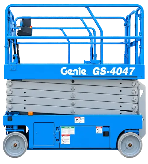 Genie GS4047 Scissor Lift 13.7 m, 350 kg — heavy equipment rental and sales in Batam (1/3)