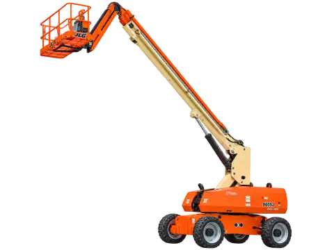 JLG 860SJ Boom Lift Telescopic 28.21 m, 340 kg — heavy equipment rental and sales in Batam (1/5)