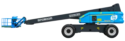 Sinoboom TB26J Plus Boom Lift Teleskopik 28,3 m, 454 kg — sewa dan jual alat berat Batam (1/5)